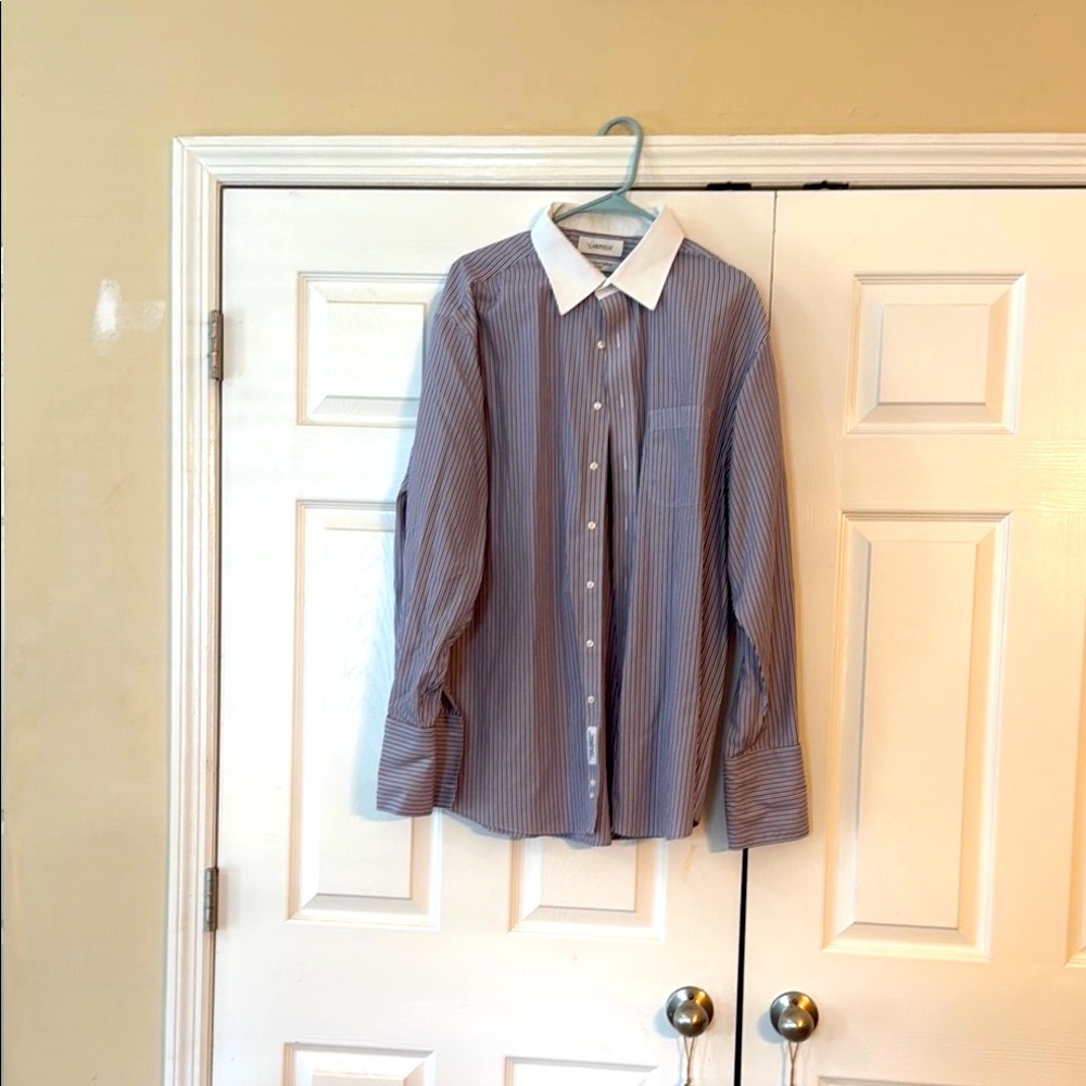 Daniel Cremieux Blue and White Dress Shirt